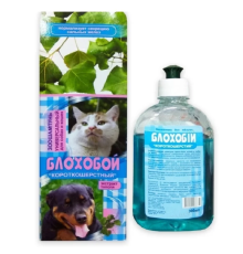 Шампунь для собак і котів Блохобой Короткошерсті від бліх і кліщів 200 мл Норіс 