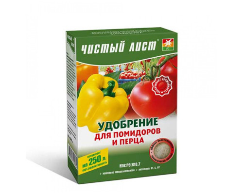 Удобрение для помидор и перца кристалл "Чистый лист" 300 гр Квитофор