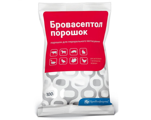 Порошок Бровасептол ветеринарний антибіотик 100 г Бровафарма