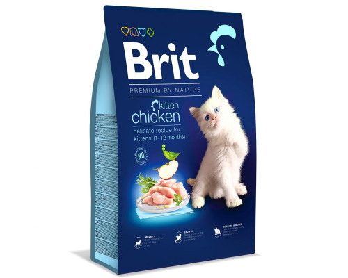Сухой корм для котят Kitten Chicken с курицей 300 г Brit Premium