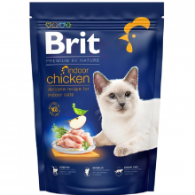 Сухой корм для котов живущих в помещении Cat Indoor Chicken с курицей 300 г Brit Premium