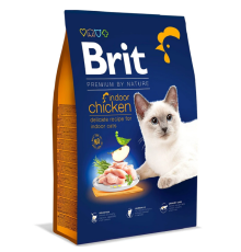 Сухий корм для котів що живуть у приміщенні Cat Indoor Chicken з куркою 1,5 кг Brit Premium