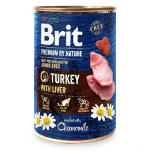 Корм для собак Брит индюшатина с индюшиной печенью Brit Premium by Nature k 800 г