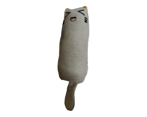 Игрушка д/кош Кошечка с кошачьей мятой 15 см арт.HCT-33511-M серая