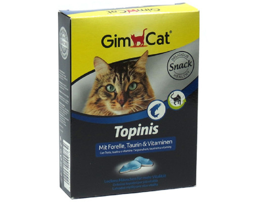Витамины для кошек Topinis мышки с форелью и таурином 190 шт 220 г GimpCat