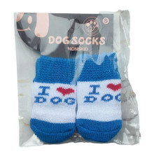 Шкарпетки для собак набір 4 шт М 215-5 i love dog
