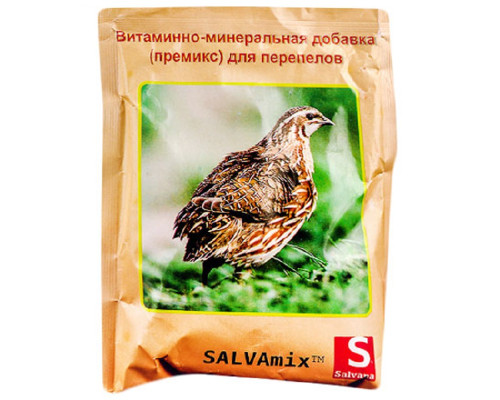 Премикс для перепелов Сальвамикс витаминно-минеральная добавка 400 г Salvana