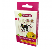 Капли на холку Vitomax Eco от блох и клещей для кошек №4 Vitomax срок 10.2024