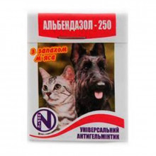 Альбендазол-250 на 10 кг 1 таблетка НОРИС