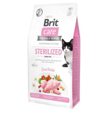 Корм для стерилізованих котів із чутливим травленням Sterilized Sensitive із кроликом 400 г Brit Care