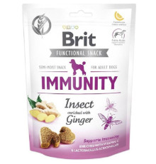 Ласощі для собак Functional Snack Immunity для підтримки імунітету з комахами та імбиром 150 г Brit 