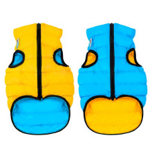 Куртка для собак AiryVest Colors of freedom двостороння жовто-блакитна M 47 В 69-72 см С 41-44 см Collar