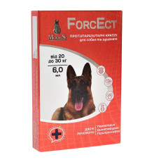 Краплі для цуценят і собак 20-30 кг ForcEct 6 мл протипаразитарний засіб №1 Modes