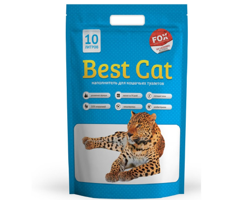Наповнювач для котячих туалетів Best Cat Blue силікагелевий 10 л Fox
