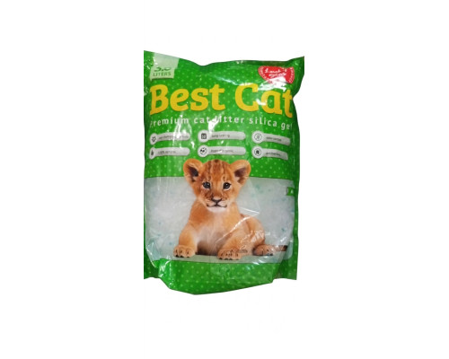 Наповнювач для котячих туалетів Best Cat Green apple силікагелевий з ароматом зеленого яблука 3,6 л Fox