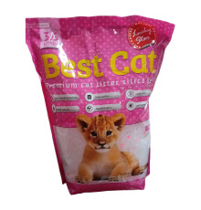 Наповнювач для котячих туалетів Best Cat Pink Flowers силікагелевий з ароматом рожевих квітів 3,6 л Fox