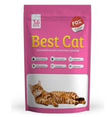 Наповнювач для котячих туалетів Best Cat Pink Flowers силікагелевий з ароматом рожевих квітів 3,6 л Fox