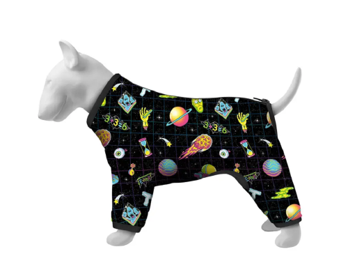 Ветровка для собак WauDog Clothes Рик и Морти 2  S 30 В 57-59 см С 44-46 см  Collar