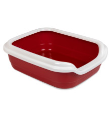 Туалет для котів і кішок Comfort L 49*39*15 см бордо Природа 
