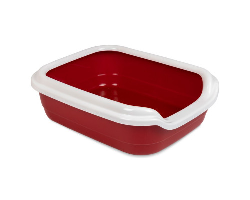 Туалет для котов и кошек Comfort L 49*39*15 см бордо Природа